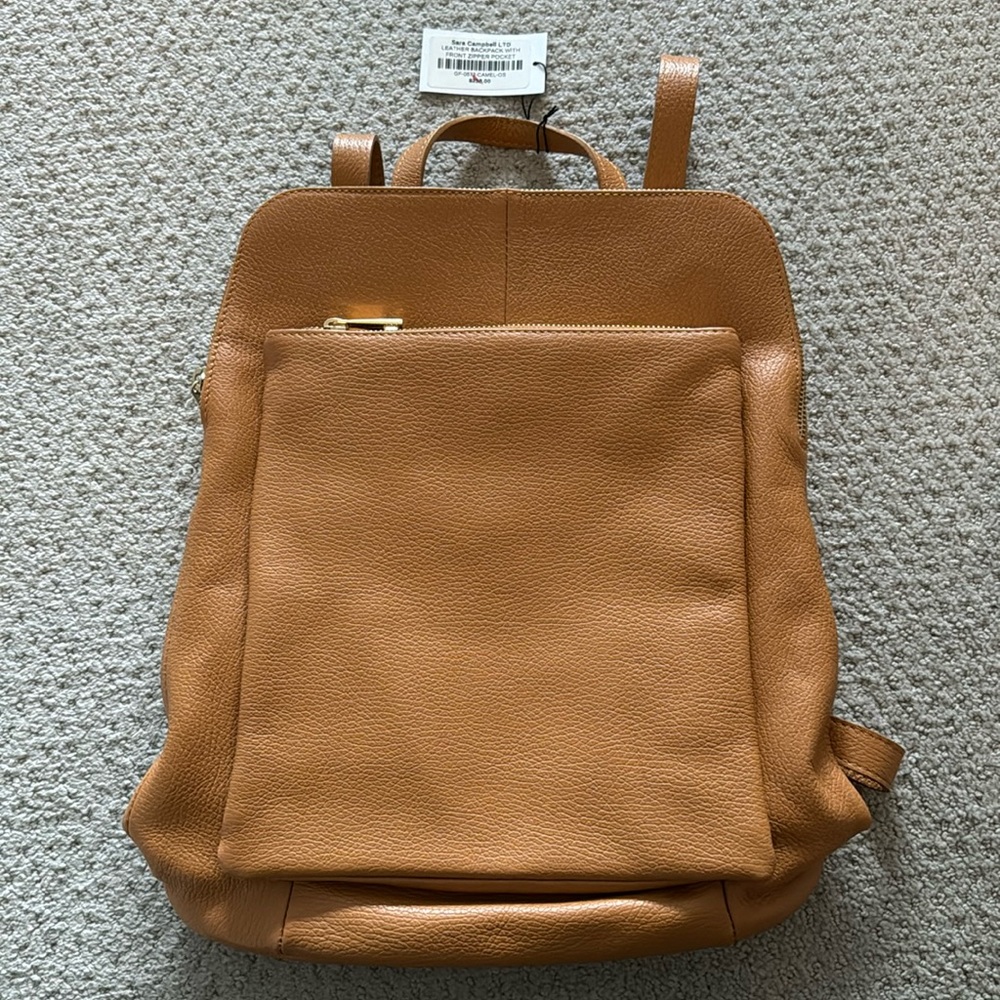 Sara Campbell Leather Backpack